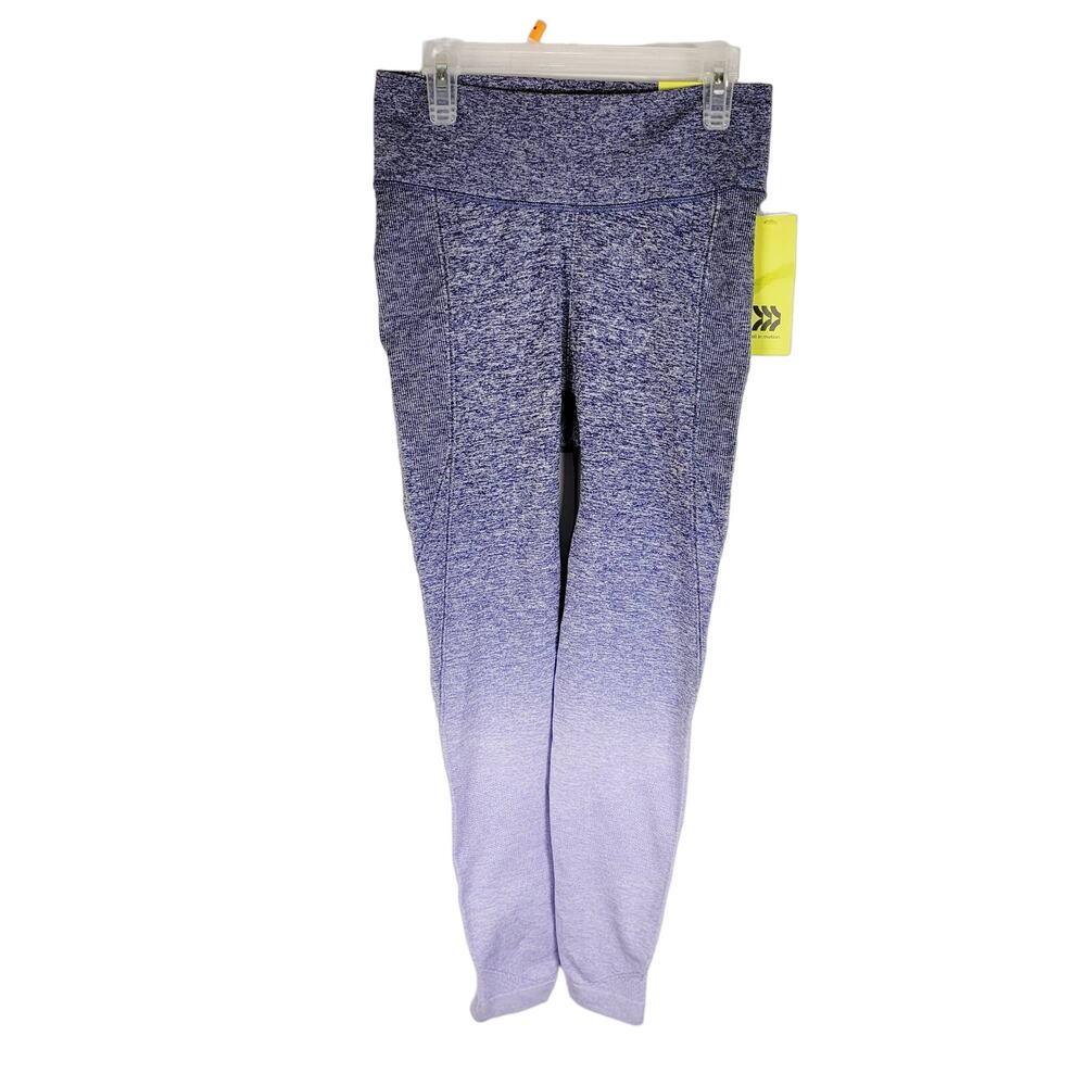 New All in Motion violet ombre seamless leggings Size Small Active Gym Athletic